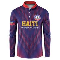Custom Haiti Football Button Sweatshirt Come On Les Grenadiers