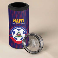 Custom Haiti Football 4 in 1 Can Cooler Tumbler Come On Les Grenadiers