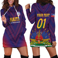 Custom Haiti Football Hoodie Dress Come On Les Grenadiers