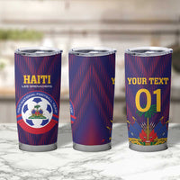 Custom Haiti Football Tumbler Cup Come On Les Grenadiers