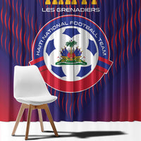 Haiti Football Window Curtain Come On Les Grenadiers
