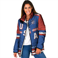 Custom Hockey 2026 USA Blue Padded Jacket United States Go Champions