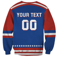 Custom Hockey 2026 USA Blue Sweatshirt United States Go Champions
