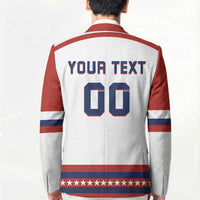 Custom Hockey 2026 USA White Blazer United States Go Champions