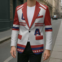 Custom Hockey 2026 USA White Blazer United States Go Champions