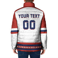 Custom Hockey 2026 USA White Padded Jacket United States Go Champions