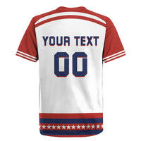 Custom Hockey 2026 USA White Rugby Jersey United States Go Champions