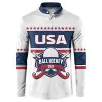 Custom Ball Hockey 2026 USA Button Sweatshirt US Team Go Champions