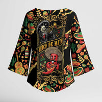 Mexico Cinco de Mayo Kimono Sleeve Blouse Fiesta and then Siesta