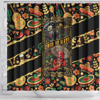Mexico Cinco de Mayo Shower Curtain Fiesta and then Siesta