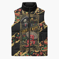 Mexico Cinco de Mayo Sleeveless Puffer Jacket Fiesta and then Siesta