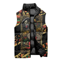 Mexico Cinco de Mayo Sleeveless Puffer Jacket Fiesta and then Siesta