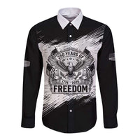 American 1776-2026 Long Sleeve Button Shirt USA 250th Anniversary