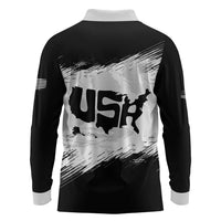 American 1776-2026 Long Sleeve Polo Shirt USA 250th Anniversary