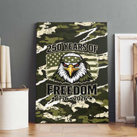 USA 250th Anniversary Canvas Wall Art Eagle Camouflage Zipper Stylized