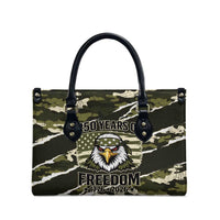 USA 250th Anniversary Leather Bag Eagle Camouflage Zipper Stylized