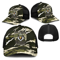 USA 250th Anniversary Mesh Trucker Cap Eagle Camouflage Zipper Stylized
