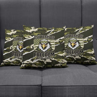 USA 250th Anniversary Pillow Cover Eagle Camouflage Zipper Stylized