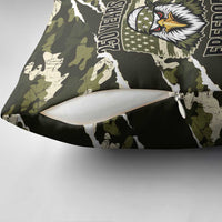 USA 250th Anniversary Pillow Cover Eagle Camouflage Zipper Stylized