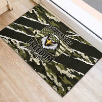 USA 250th Anniversary Rubber Doormat Eagle Camouflage Zipper Stylized