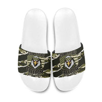 USA 250th Anniversary Slide Sandals Eagle Camouflage Zipper Stylized