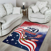 USA 250 Years of Freedom Area Rug American Patriotic