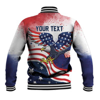 Personalized USA 250 Years of Freedom Baseball Jacket American Patriotic