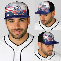 USA 250 Years of Freedom Baseball Net Cap American Patriotic