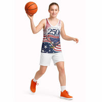 Personalized USA 250 Years of Freedom Basketball Jersey American Patriotic