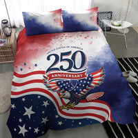 USA 250 Years of Freedom Bedding Set American Patriotic