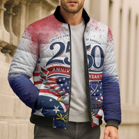 Personalized USA 250 Years of Freedom Bomber Puffer Jacket American Patriotic