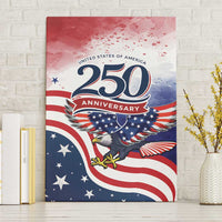 USA 250 Years of Freedom Canvas Wall Art American Patriotic