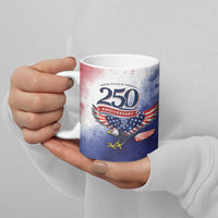 USA 250 Years of Freedom Ceramic Mug American Patriotic