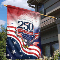 USA 250 Years of Freedom Garden Flag American Patriotic