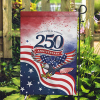 USA 250 Years of Freedom Garden Flag American Patriotic