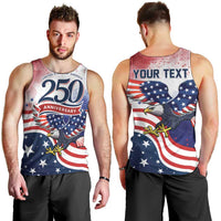 Personalized USA 250 Years of Freedom Men Tank Top American Patriotic