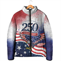 Personalized USA 250 Years of Freedom Padded Jacket American Patriotic