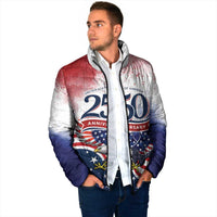 Personalized USA 250 Years of Freedom Padded Jacket American Patriotic