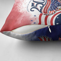 USA 250 Years of Freedom Pillow Cover American Patriotic