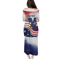 Personalized USA 250 Years of Freedom Puletasi American Patriotic