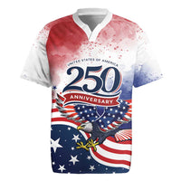 Personalized USA 250 Years of Freedom Rugby Jersey American Patriotic