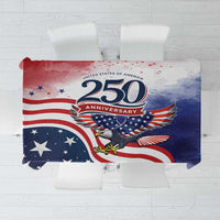 USA 250 Years of Freedom Tablecloth American Patriotic