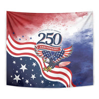 USA 250 Years of Freedom Tapestry American Patriotic