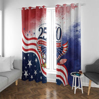 USA 250 Years of Freedom Window Curtain American Patriotic