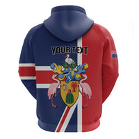 Personalised Turks and Caicos Islands Hoodie Come On Team TCI