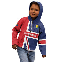 Personalised Turks and Caicos Islands Kid Hoodie Come On Team TCI