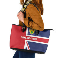 Turks and Caicos Islands Leather Tote Bag Come On Team TCI