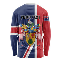 Personalised Turks and Caicos Islands Long Sleeve Shirt Come On Team TCI