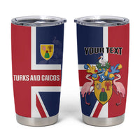 Personalised Turks and Caicos Islands Tumbler Cup Come On Team TCI