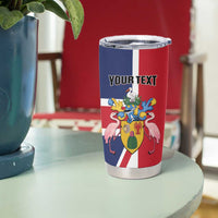 Personalised Turks and Caicos Islands Tumbler Cup Come On Team TCI
